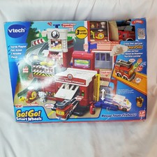 vTech Go Go Smart Wheels RESCUE TOWER FIREHOUSE Set -3 Levels 50 Songs Sounds