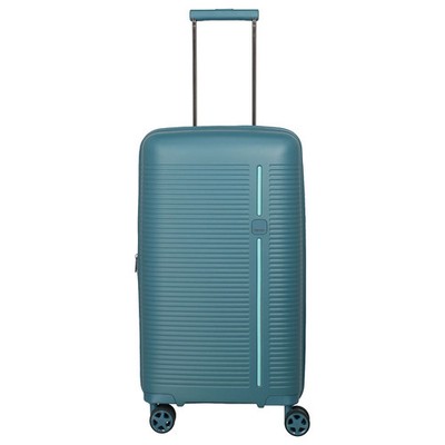 Travelite Roomer Trunk - 4-Rollen-Trolley M 66 cm erw. (aqua)