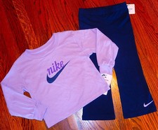 NIKE SPORT AUTHENTIC TODDLERS GIRLS BRAND NEW ORIGINAL 2Pc SET Size 4, NWT