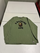 Vintage BAPE A Bathing Ape Shirt Medium Olive...