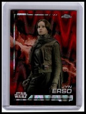 2024 Topps Chrome Star Wars 119 Jyn Erso Red Blaster Raywave Refractor