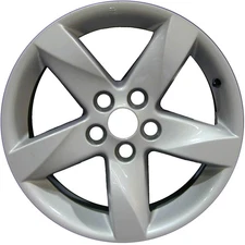 17x7.5 5 Spoke Refurbished Aluminum Wheel Painted Silver 560-65811
