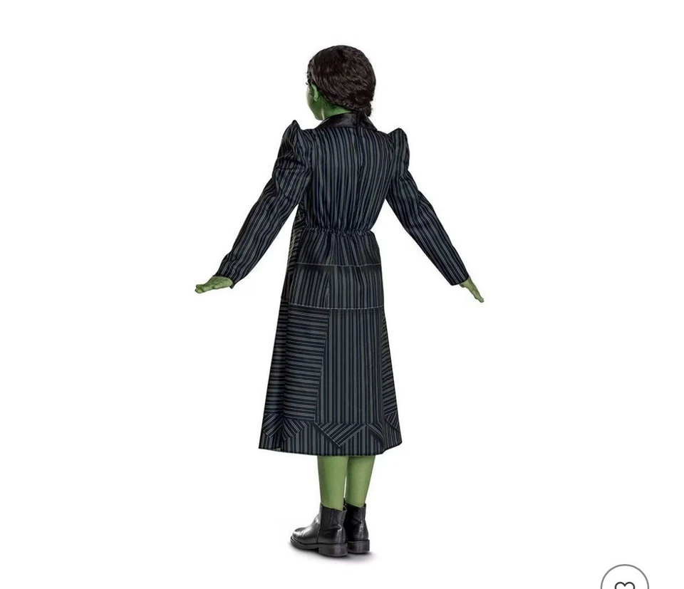 Vestido Disfraz Clásico NBCUniversal Niñas Wicked the Musical Elphaba Shiz 10-12 Foto 2 de 4