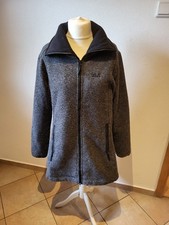 Jack Wolfskin WollMantel Strickmantel Dufflecoat Mantel grau Gr. XXL Damen