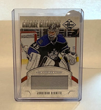 Jonathan Bernier #CC-JB - Panini 2012-13 Limited Crease Cleaners MEM /99