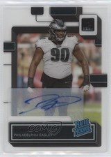 2022 Panini Clearly Donruss Rated Rookie Auto Jordan Davis #96 Auto 1u6