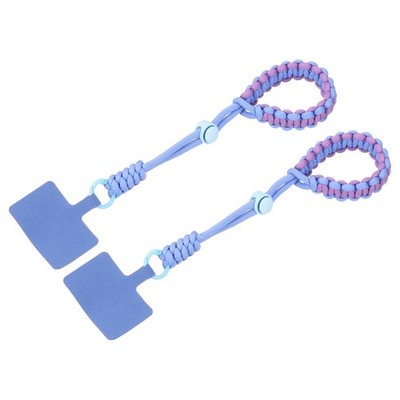 2 Stück Telefongurt, Nylonschnur mit Schlüsselring, hellmauve
