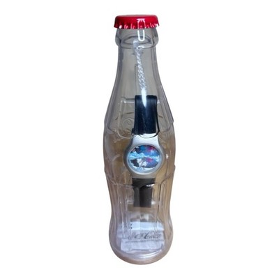COCA COLA WATCH IN A BOTTLE 2002 Coca Cola Walmart Watch in a Bottle Mens 2002 Silver Gold  main image 4