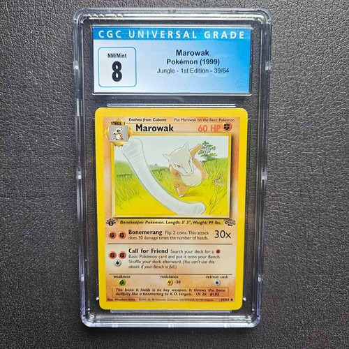 Marowak (1st Edition) graded CGC 8 for sale on eBay