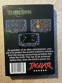 Custodian Atari Jaguar Video Game Complete In Box Manual Poster Authentic