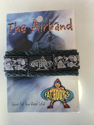 New Old Stock Fat Eddy's Threadworks The Airband Wristwatch Green Fish Strap