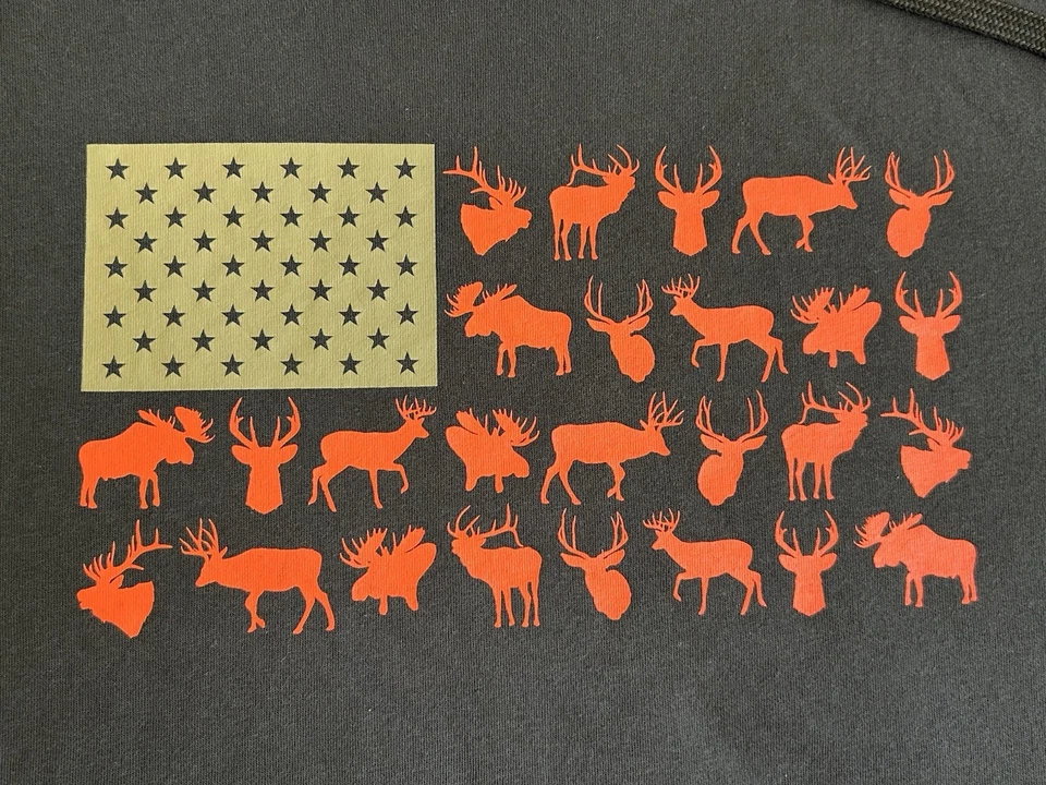 Columbia PHG Hoodie Men XL Brown Sweatshirt Pullover Hunting Flag Outdoor Fleece - Image 3 of 4