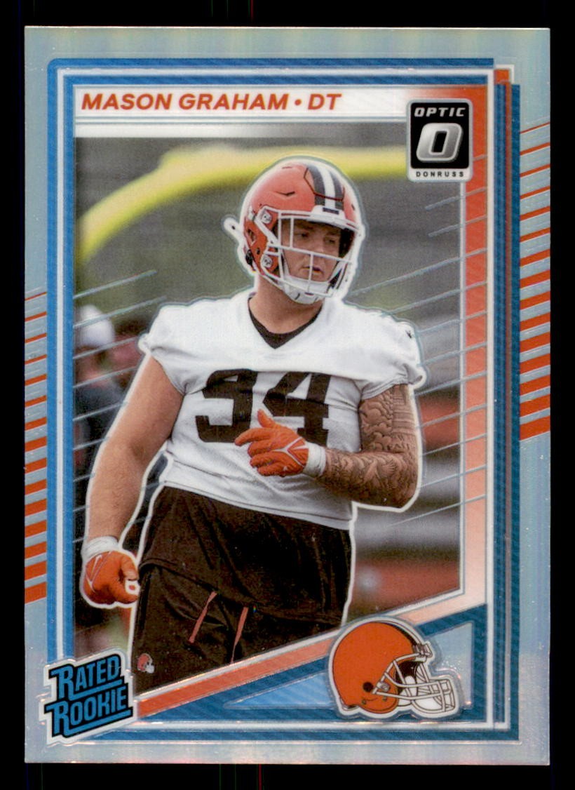 2025 Donruss Optic Rated Rookies Preview Holo Prizm #340 Mason Graham Browns RC