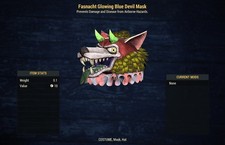 Xbox Fasnacht Glowing Blue Devil Mask