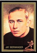 JAY BERWANGER THE HEISMAN COLLECTION #1 SERIES 1 FOOTBALL