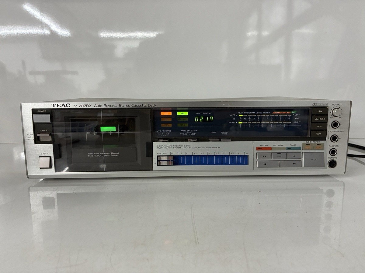 Vintage TEAC V-707RX Stereo Cassette Deck Working Made In Japan | eBay