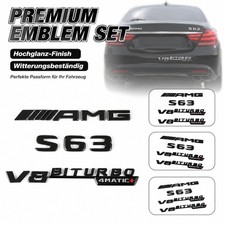 Ersatz Aufkleber Styling FÜR Mercedes Benz S63 AMG langlebiges 3D Emblem Badge Ersatz Aufkleber Styling FÜR Mercedes Benz S63 AMG langlebiges 3D Emblem Badge