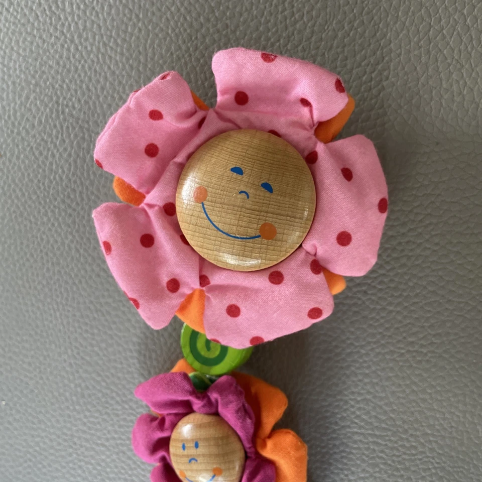 HABA Schnullerkette Blüten Blumen 🌺 Schnuller Babyschnuller Babyausstattung neu - Bild 3 von 4