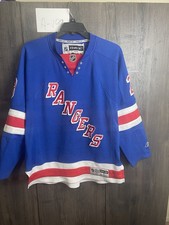 Reebok NHL New York Rangers Chris Drury #23 Hockey Jersey Adult Large Blue