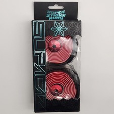 Supacaz Super Sticky Kush Red Star Fade Bicycle Handlebar Tape OPEN PACKAGE
