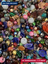 Assorted Glass Beads for Jewelry Making, DIY Lamp Work, Arts and Crafts, and Dec