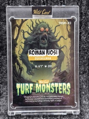 2025 Wild Card Haunted Turf Monster Roman Josi 1/1 Yellow Sparkle