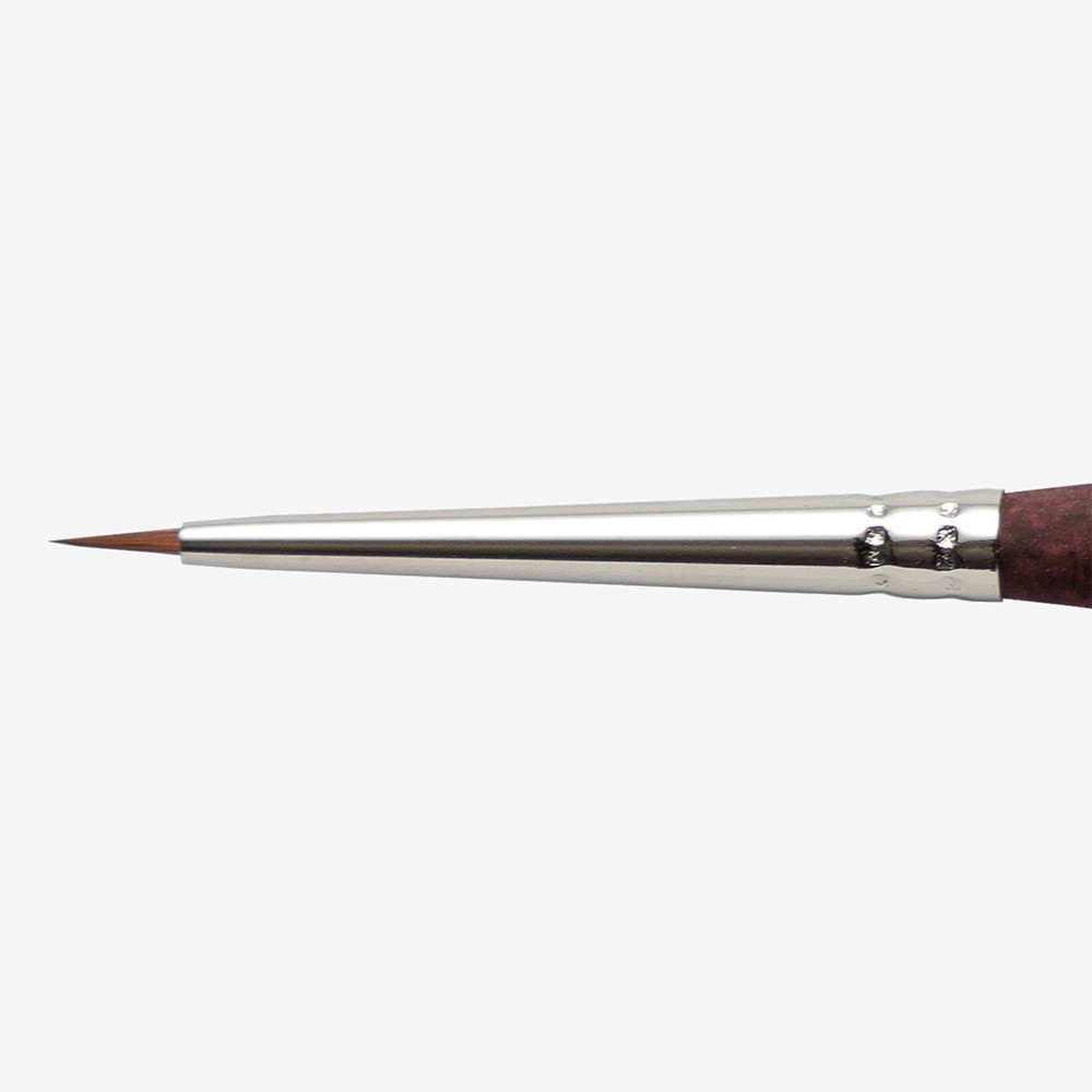 Princeton : Velvetouch : Series 3950 : Short Handle : Mini Spotter : Size 3/0