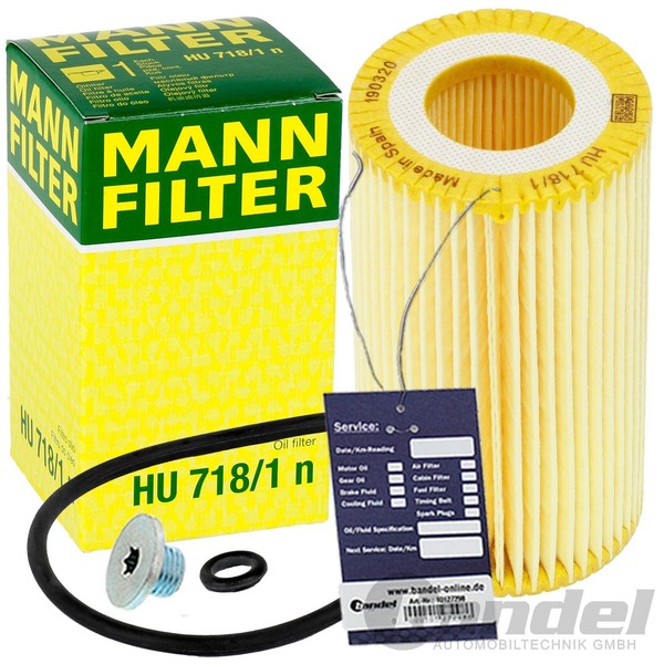 Mann ÖLfilter Filter HU718 Passend FüR Opel Astra G Signum Vectra B C Zafira Dti-image