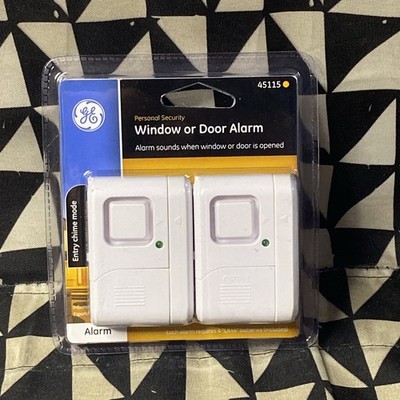 GE Personal Security Window Door Alarm ~ 2 Pack ~ 45115 New