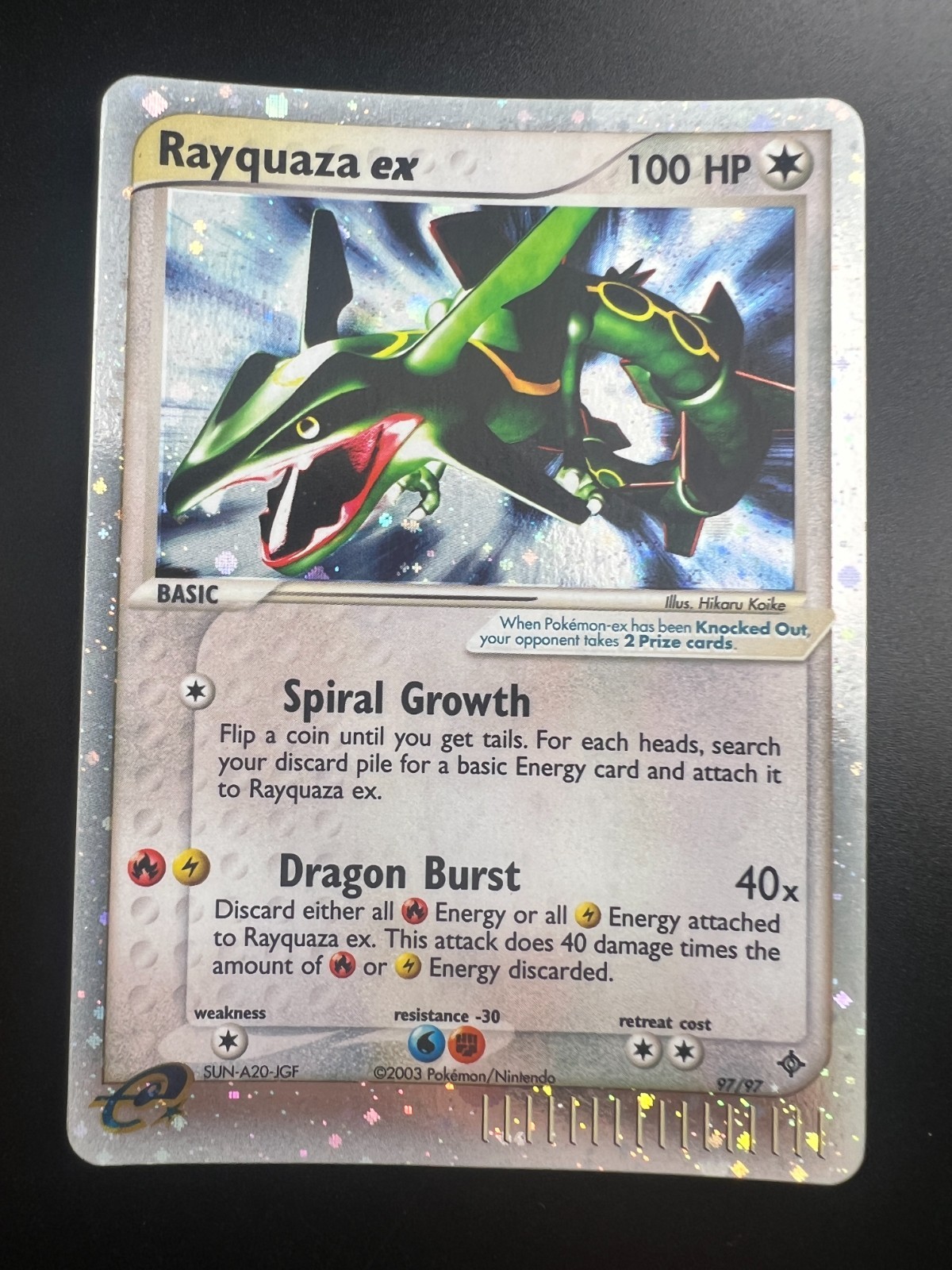 Rayquaza ex - 97/97 - Pokemon Ex Dragon Ultra Rare MP