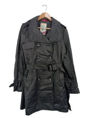 TOM TAILOR DENIM Trenchcoat Damen Mantel Gr. DE 40 schwarz Casual-Look