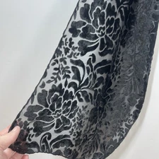 Cejon Scarf Velvet Burnout Dark Romantic Whimsigoth Fairy Grunge Semi Sheer