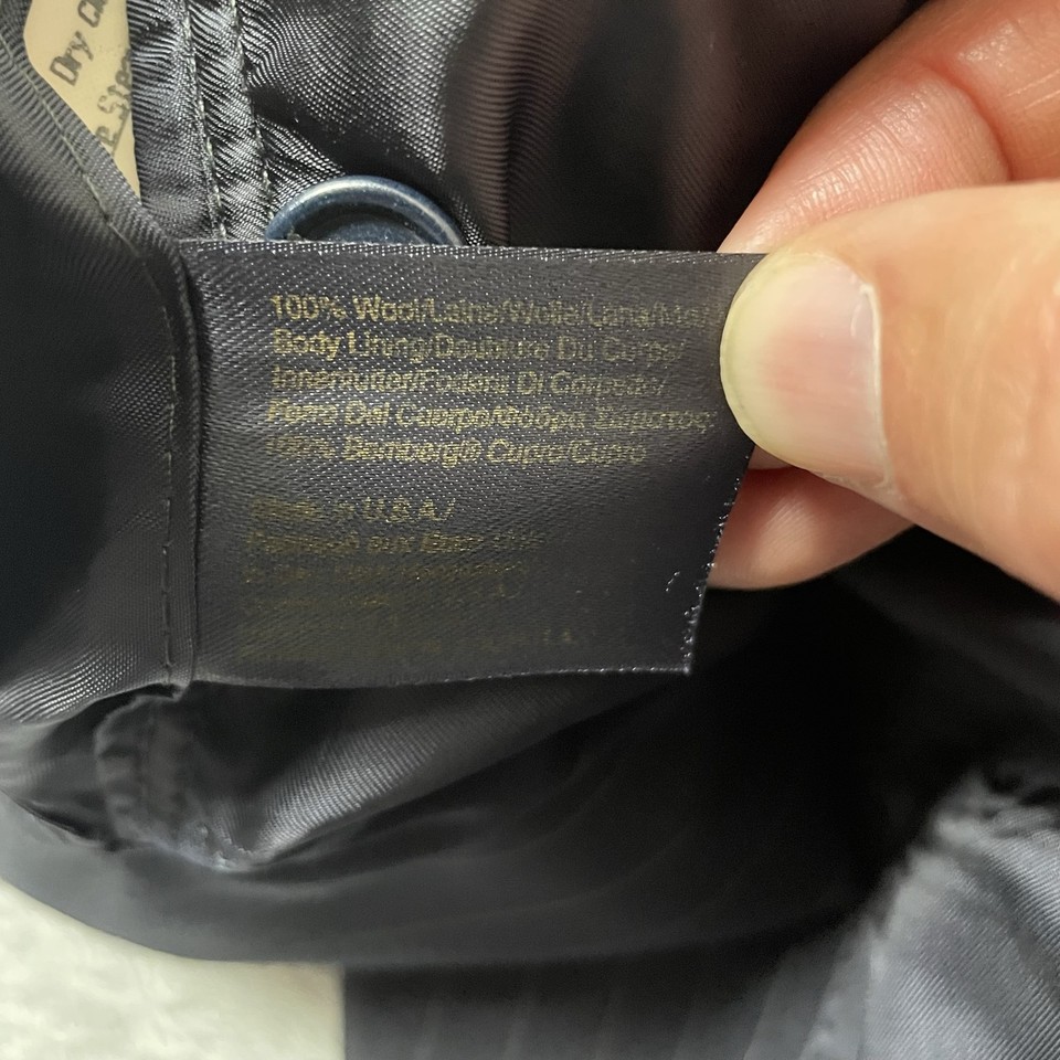 Brooks Brothers 1818 Madison Suit Mens 43R 38x30* Blue Pinstripe USA 2 ...