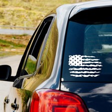 USA American Flag Distressed Vinyl Decal Sticker Car Truck Window Laptop s2