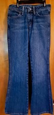 Wrangler Girls Size 12 Classic Boot Jeans Blue Stretch Denim Bootcut