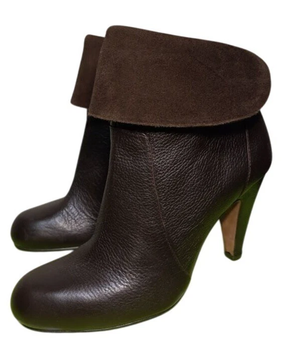 Jessica Bennett Mujer Marrón Oscuro Cuero Nixie Botines Para Mujer 8M Nuevo Sin Caja Foto 3 de 4