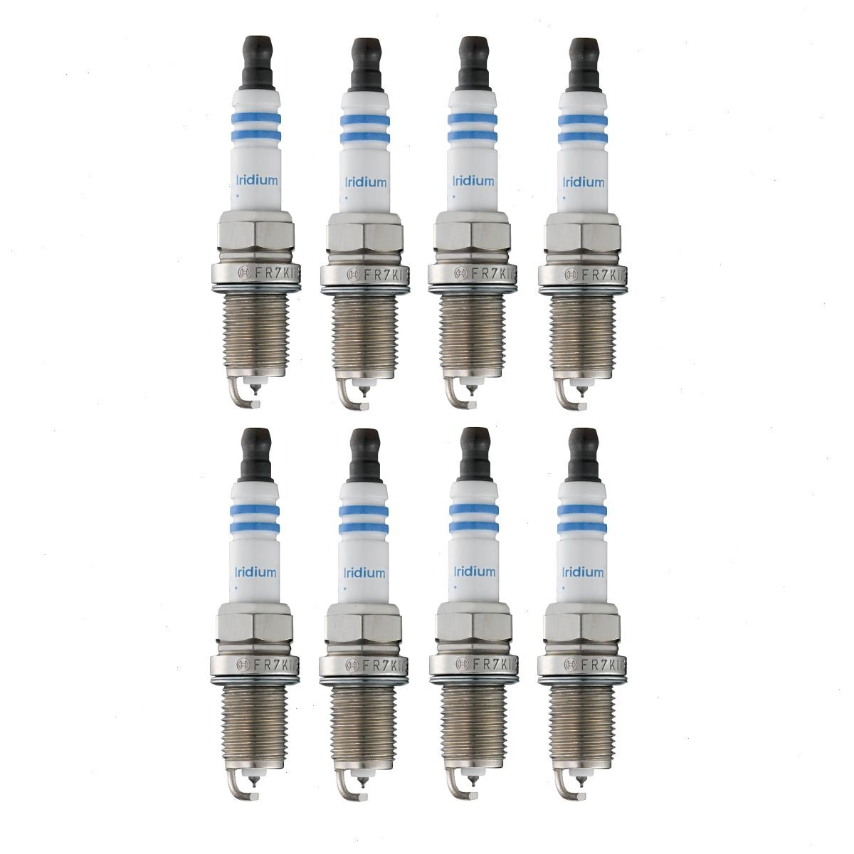 8 pc Bosch Double Iridium Spark Plugs for 2000-2002 Jaguar XKR 4.0L V8 lb