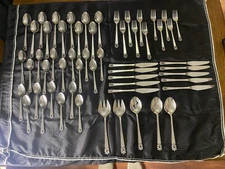 Vintage Stanley Roberts Roget Stainless Flatware Set 56 Pieces