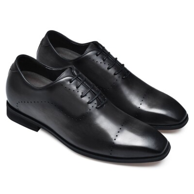 US10 CMR 7cm/2.76'' Elevator Shoes vintage Men Patina leather OXFORD Shoes $369