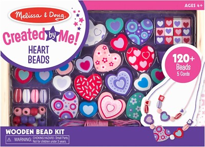 Melissa & Doug Süße Herzen Basteln Perlen Set