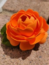Flower Hair Clip Women Girls Fall Orange Birthday Gift Flower Girl Floral Felt
