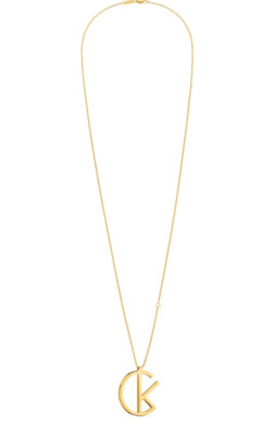 *NEW* CALVIN KLEIN LEAGUE KJ6DJP100200 STAINLESS STEEL NECKLACE - GOLD