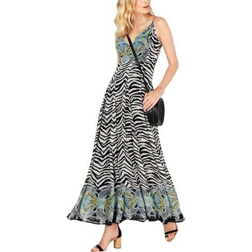zebra maxi dress