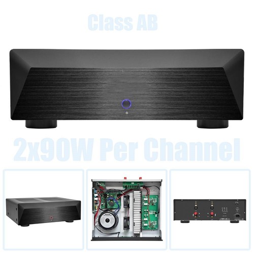 2x90W Per Channel Class AB Power Amplifier with XLR RCA Inputs For Home Theater