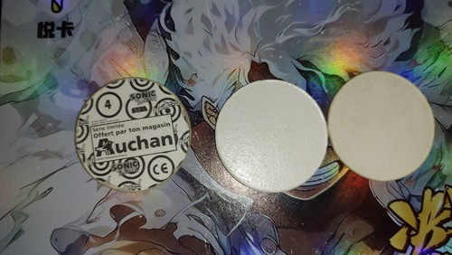 Lot Pogs caps Sonic Auchan Wackers jouet vintage 90 tazos set - Foto 2 di 2