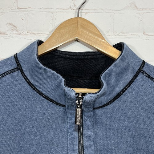 Tommy Bahama Sweater Mens XL Blue Reversible 1/4 Zip Sweatshirt Golf Outdoor - Picture 7 of 12