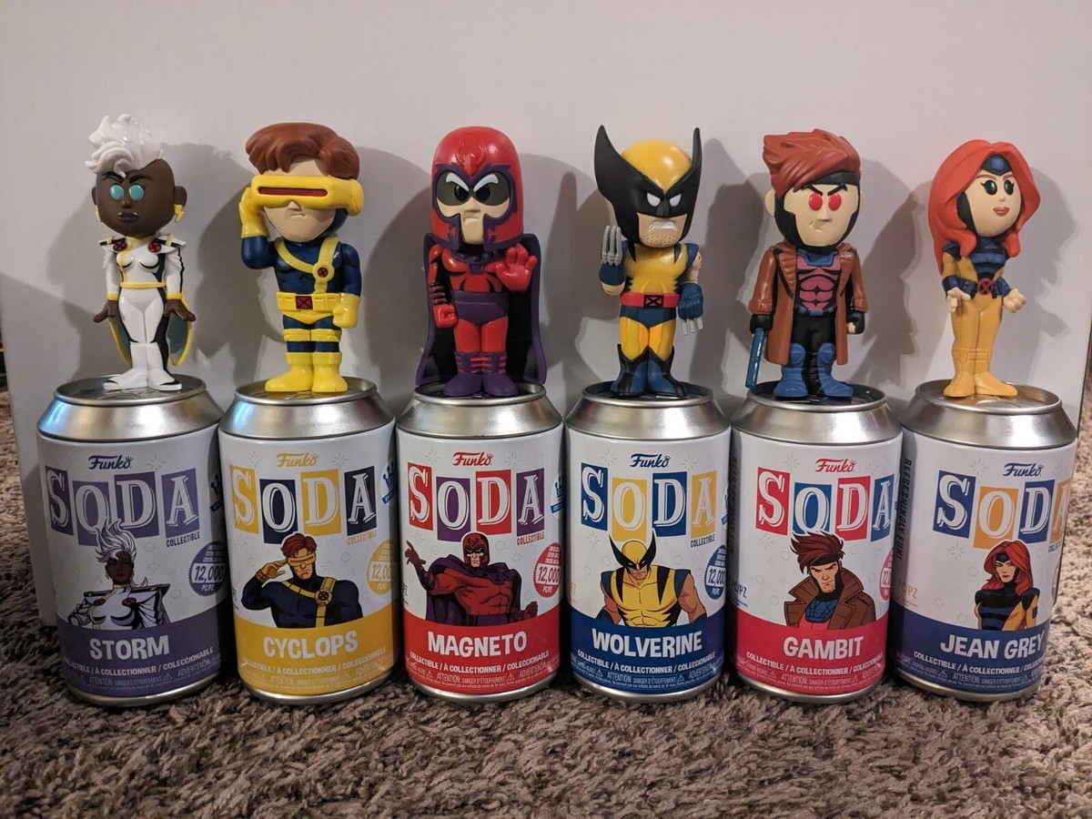 Funko Soda X-Men Set of 6 Common Figures - Marvel Xmen 97 Lot