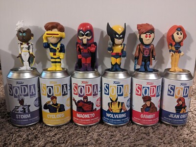 Funko Soda X-Men Set of 6 Common Figures - Marvel Xmen 97 Lot