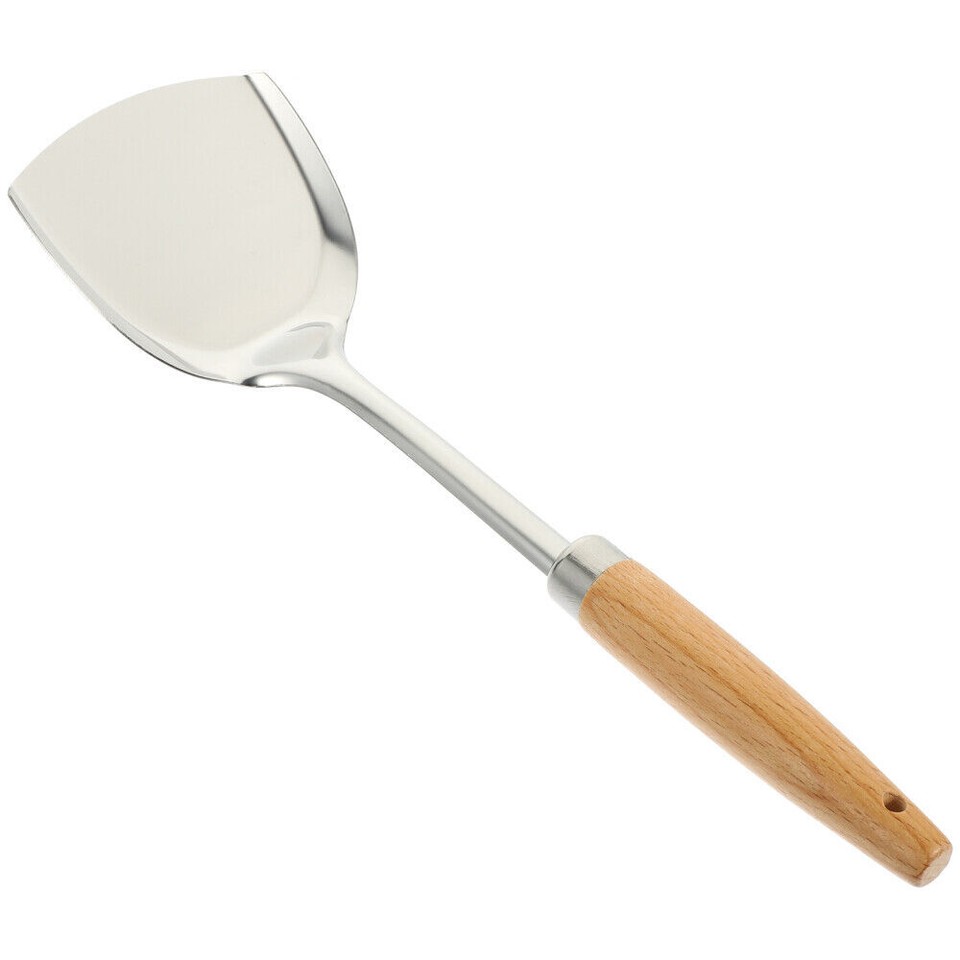Professional Wok Spatula Stainless Steel Safe Metal Chinese Style eBay