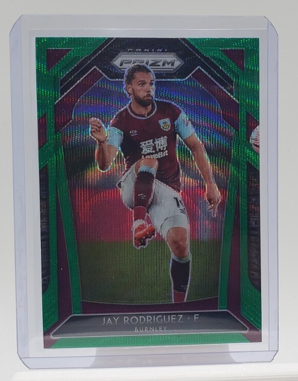 2020- 21 Prizm Premier League Jay Rodriguez GREEN WAVE PRIZM card